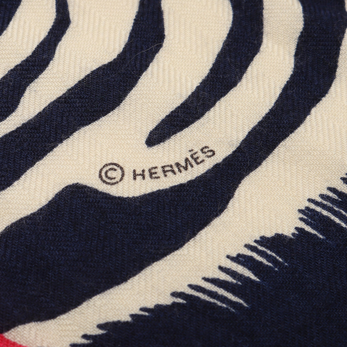 カレジェアン カレ140 Zebra Pegasus スカーフ カシミヤ シルク ピンクパープル ネイビー マルチカラー エルメス 財布・小物 HERMES