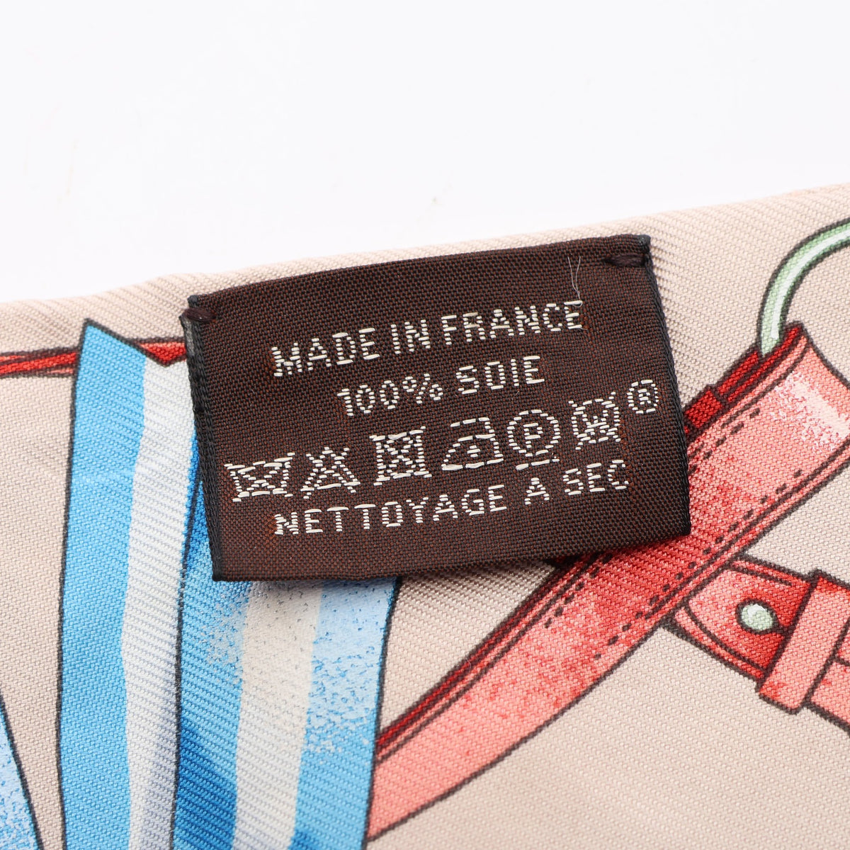 ツイリー JUMPING リボン スカーフ シルク ベージュ マルチカラー エルメス 財布・小物 HERMES