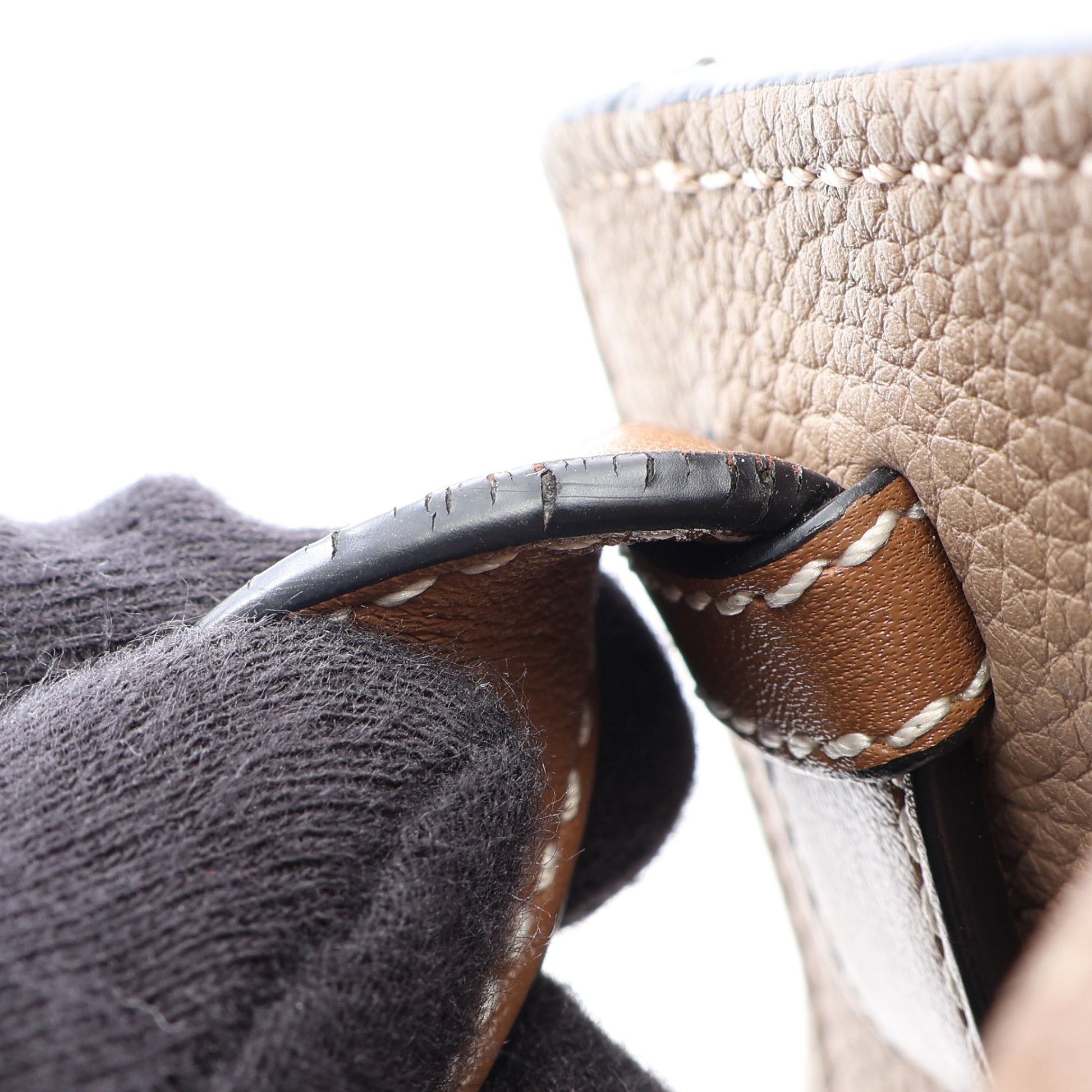 HAMMOCK SMALL ハンモック スモール 2WAY ハンドバッグ レザー グレーベージュ ブラウン ロエベ バッグ LOEWE