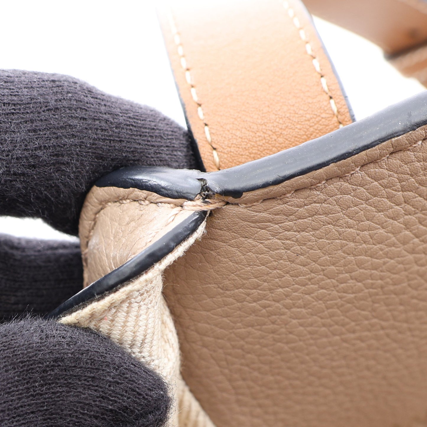 HAMMOCK SMALL ハンモック スモール 2WAY ハンドバッグ レザー グレーベージュ ブラウン ロエベ バッグ LOEWE