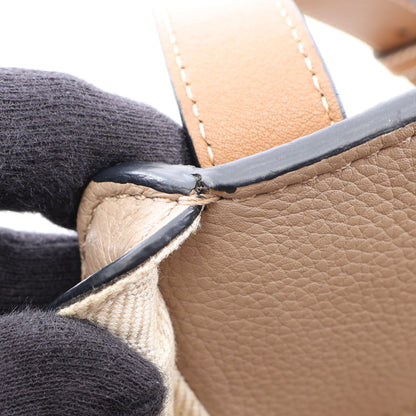 HAMMOCK SMALL ハンモック スモール 2WAY ハンドバッグ レザー グレーベージュ ブラウン ロエベ バッグ LOEWE