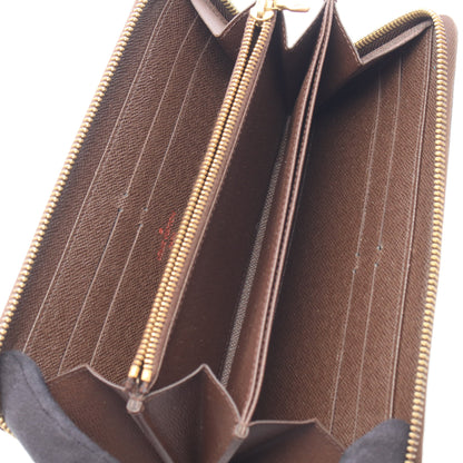 ジッピーウォレット ダミエエベヌ ラウンドファスナー長財布 PVC ブラウン ルイヴィトン