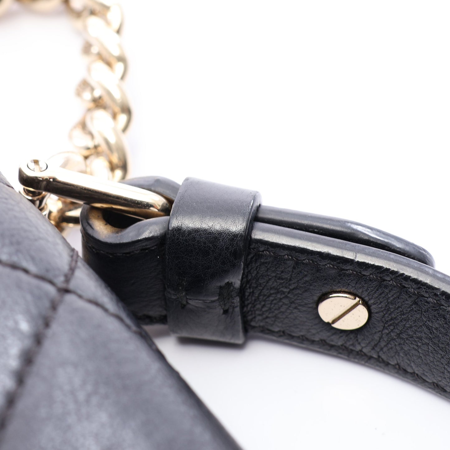 マトラッセ クイックラベル 2WAY チェーンショルダーバッグ キャビアスキン ブラック ゴールド金具 シャネル バッグ CHANEL