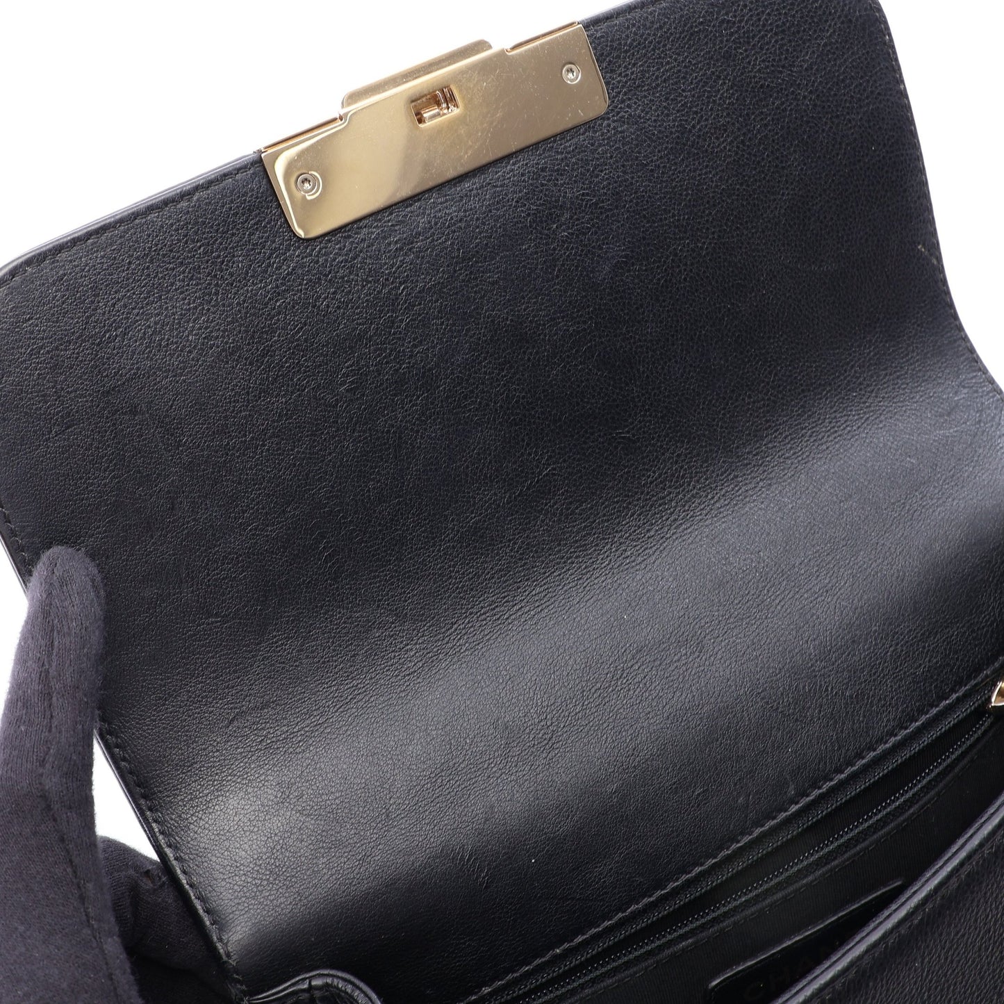 マトラッセ クイックラベル 2WAY チェーンショルダーバッグ キャビアスキン ブラック ゴールド金具 シャネル バッグ CHANEL