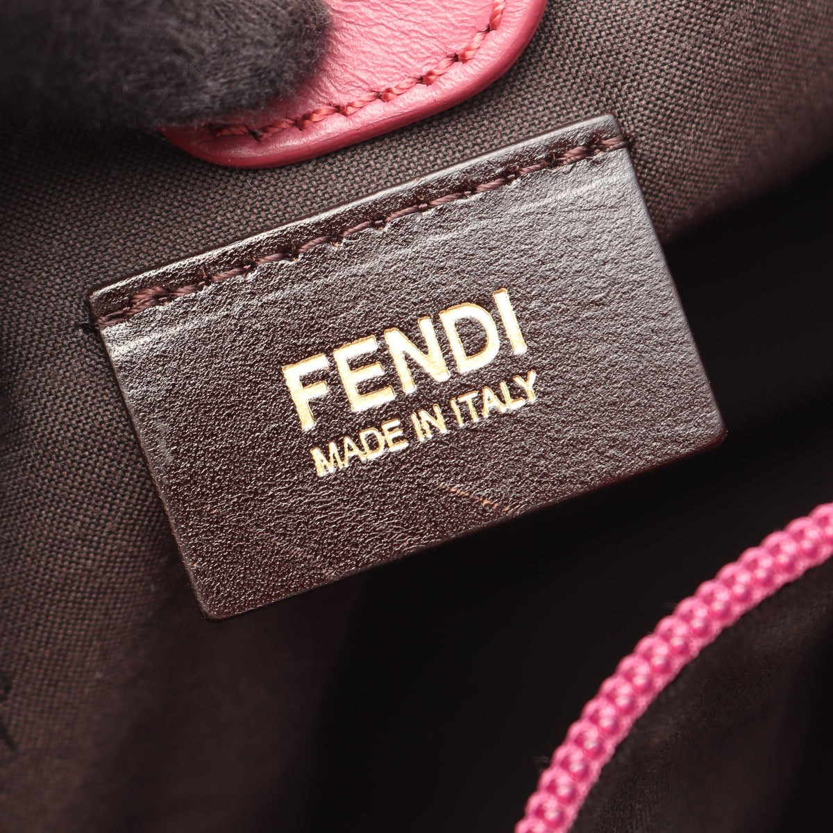 ズッキーノ ワンショルダーバッグ キャンバス レザー ベージュ ダスティピンク フェンディ バッグ FENDI