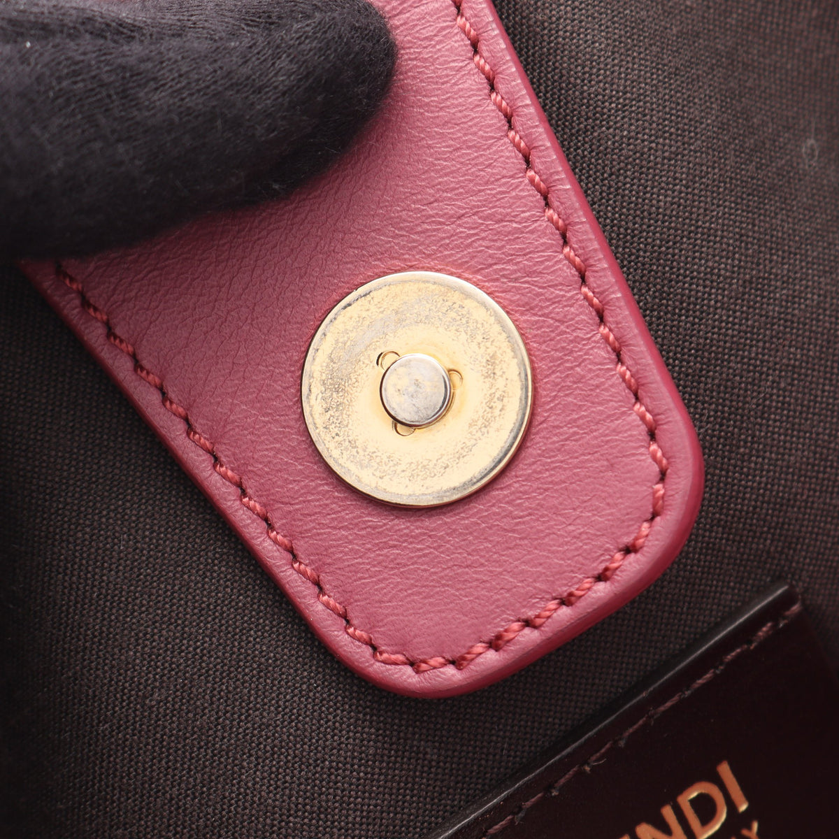 ズッキーノ ワンショルダーバッグ キャンバス レザー ベージュ ダスティピンク フェンディ バッグ FENDI