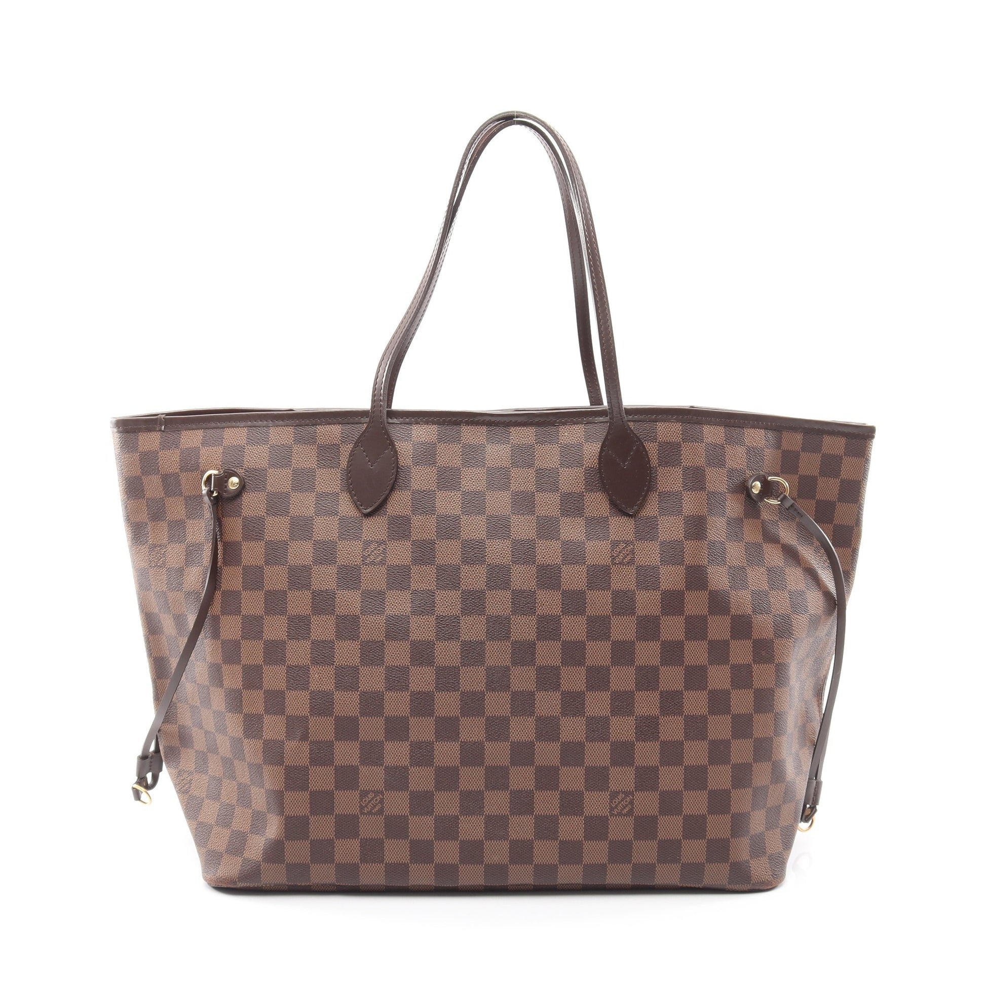 ネヴァーフルGM ダミエエベヌ ショルダーバッグ トートバッグ PVC レザー ブラウン ルイヴィトン バッグ LOUIS VUITTON