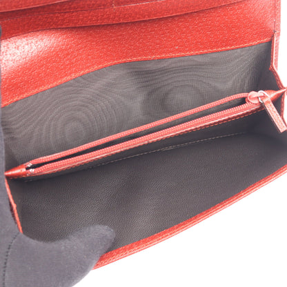 ZIP長財布 二つ折り長財布 レザー レッド グッチ