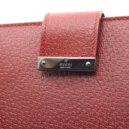 ZIP長財布 二つ折り長財布 レザー レッド グッチ