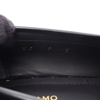 ヴァラリボン ヒール ローファー レザー ブラック サルヴァトーレフェラガモ シューズ Salvatore Ferragamo
