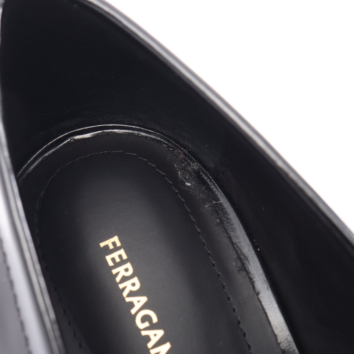 ヴァラリボン ヒール ローファー レザー ブラック サルヴァトーレフェラガモ シューズ Salvatore Ferragamo