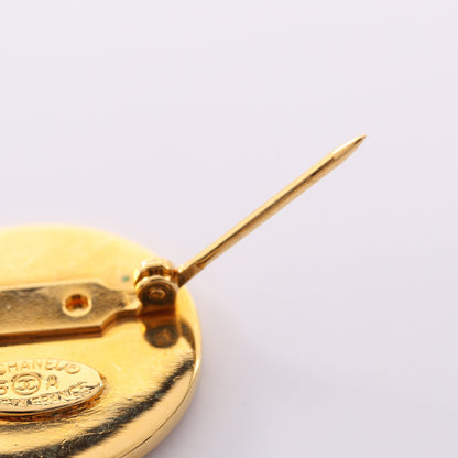95A マトラッセ バッグモチーフ ブローチ GP ゴールド シャネル