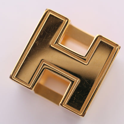 カージュドアッシュ Hキューブ ペンダントトップ GP ゴールド レッド エルメス アクセサリー HERMES