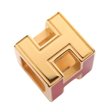 カージュドアッシュ Hキューブ ペンダントトップ GP ゴールド レッド エルメス アクセサリー HERMES