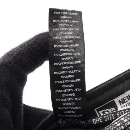 SAINT LAURENT PARIS × NEW ERA YSLロゴ ベースボール キャップ コットン ブラック サンローランパリ