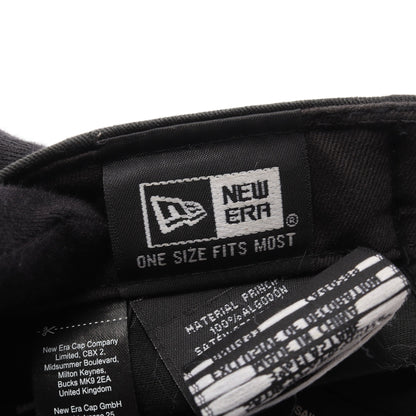 SAINT LAURENT PARIS × NEW ERA YSLロゴ ベースボール キャップ コットン ブラック サンローランパリ