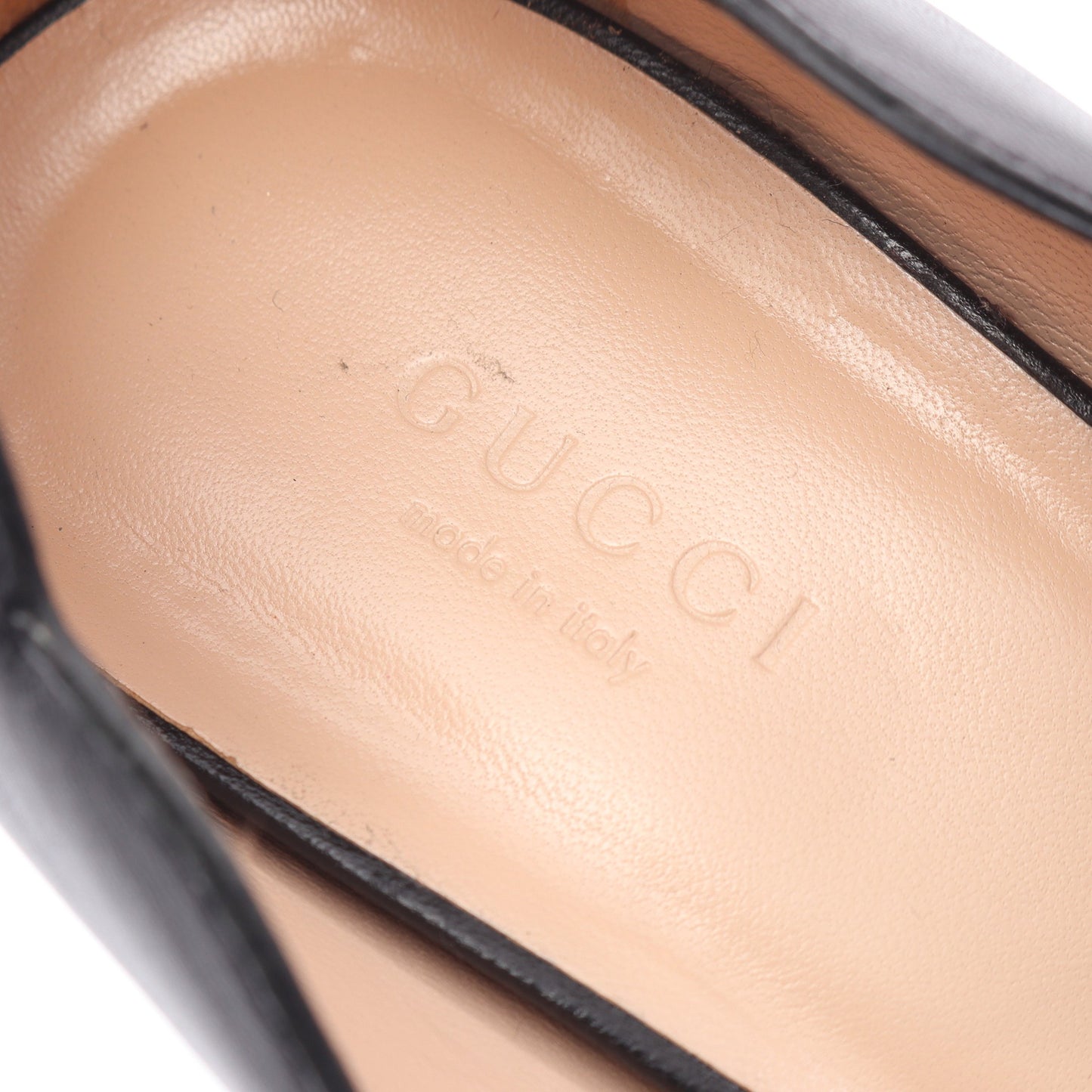 ダブルG フェイクパール パンプス レザー ブラック グッチ シューズ GUCCI