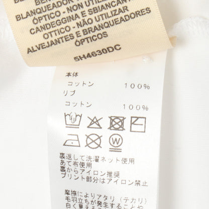 Candy Libris ラグランスリーブ 半袖Tシャツ コットン ホワイト ライトベージュ エルメス