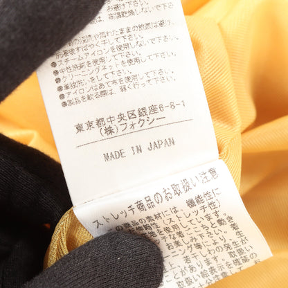 ジップアップ ノースリーブ ワンピース イエロー フォクシーニューヨーク