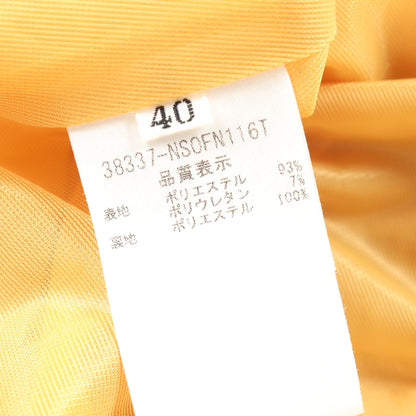 ジップアップ ノースリーブ ワンピース イエロー フォクシーニューヨーク