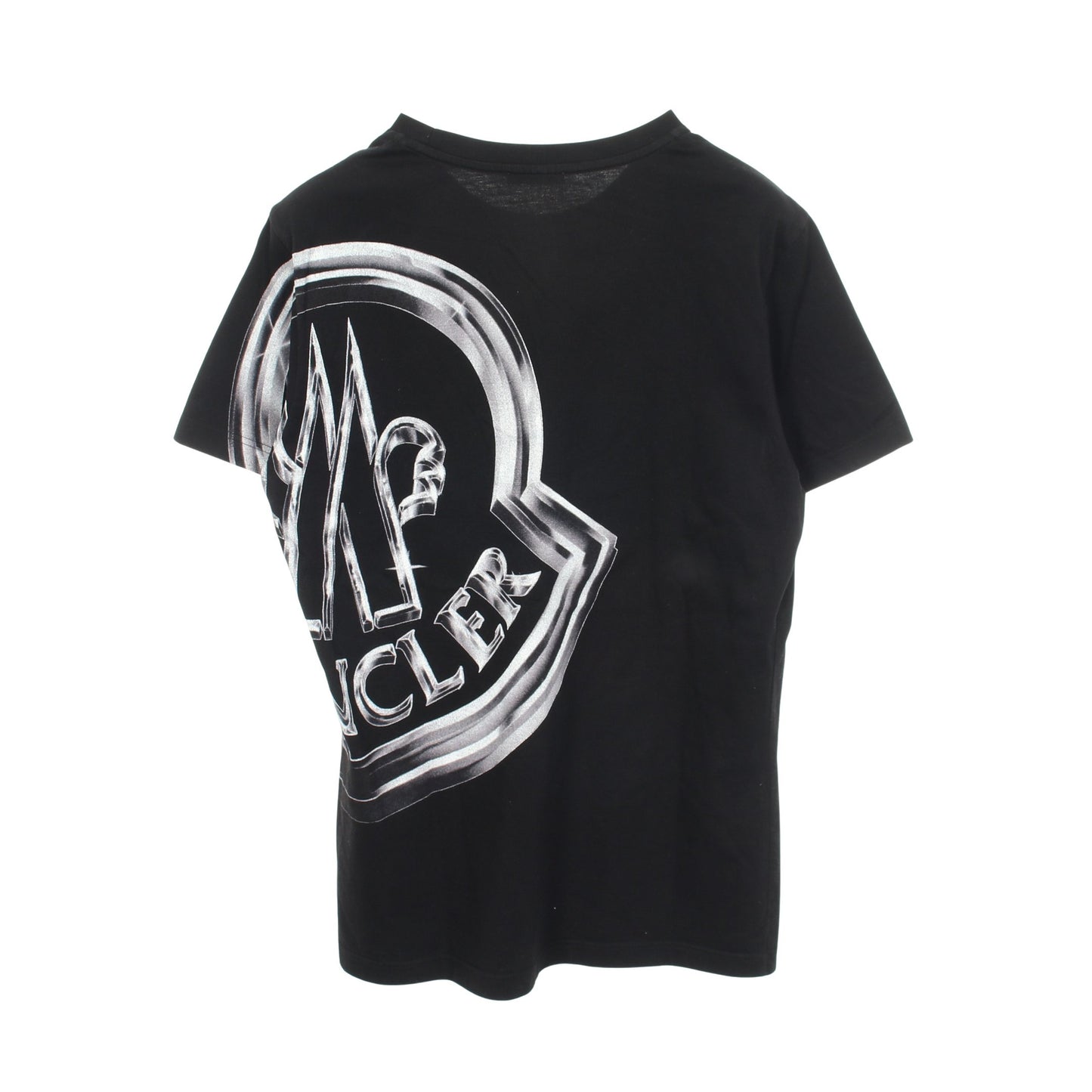 メタルロゴ フルグラフィック Tシャツ コットン ブラック モンクレール