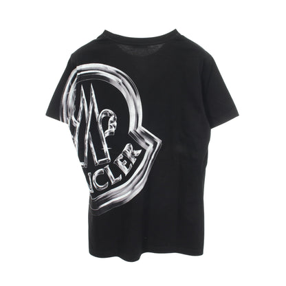 メタルロゴ フルグラフィック Tシャツ コットン ブラック モンクレール