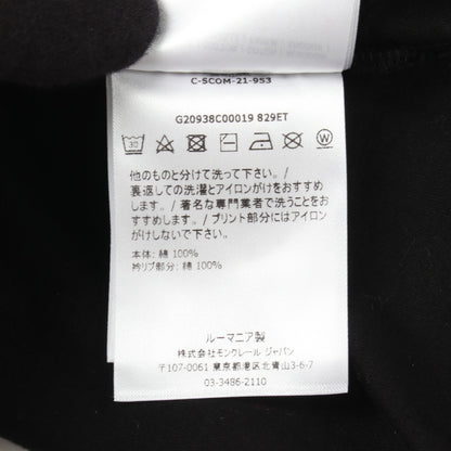 メタルロゴ フルグラフィック Tシャツ コットン ブラック モンクレール