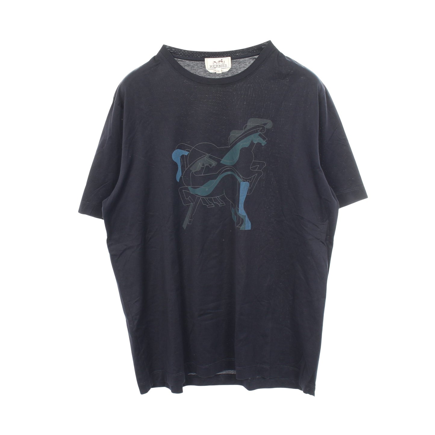 Brazilian Horse 半袖Tシャツ コットン ダークネイビー エルメス トップス HERMES