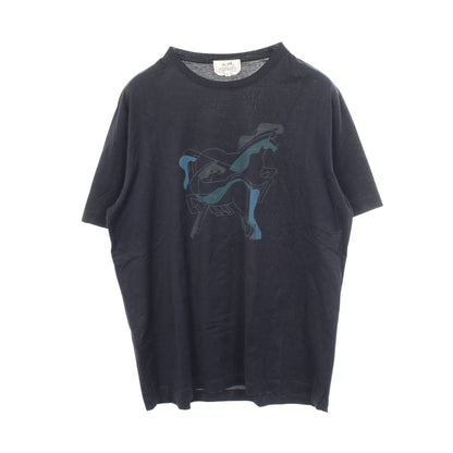Brazilian Horse 半袖Tシャツ コットン ダークネイビー エルメス トップス HERMES