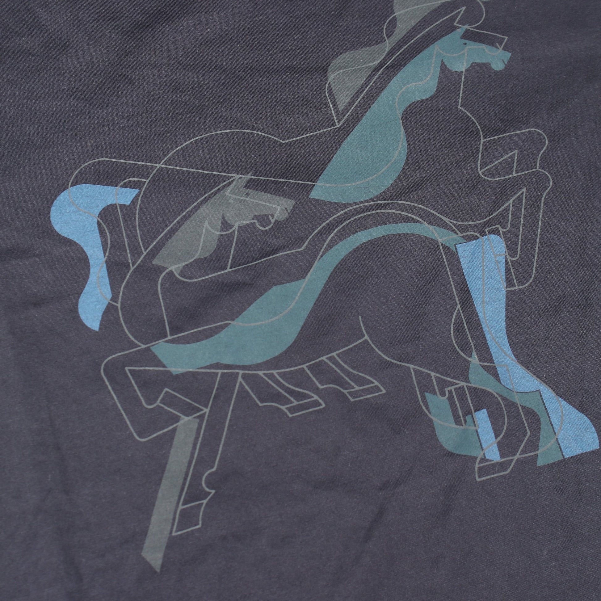 Brazilian Horse 半袖Tシャツ コットン ダークネイビー エルメス トップス HERMES