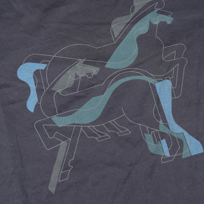 Brazilian Horse 半袖Tシャツ コットン ダークネイビー エルメス トップス HERMES
