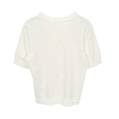 Knit Top Austin オースティン ニット 半袖Tシャツ キュプラ ナイロン ホワイト フォクシー