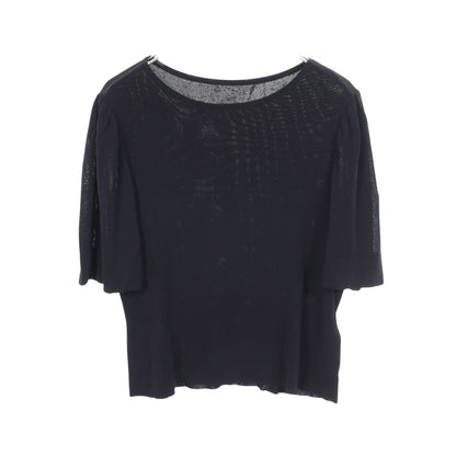 Creme Souffle 半袖 ニット レーヨン ネイビー フォクシー