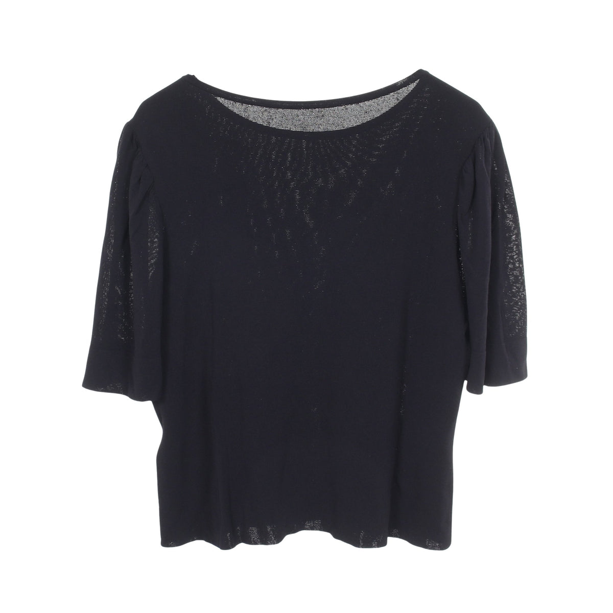Creme Souffle 半袖 ニット レーヨン ネイビー フォクシー