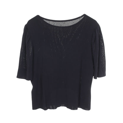 Creme Souffle 半袖 ニット レーヨン ネイビー フォクシー