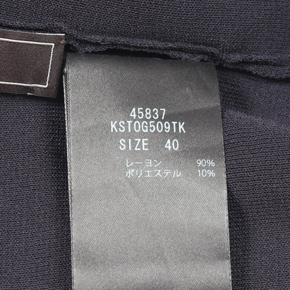 Creme Souffle 半袖 ニット レーヨン ネイビー フォクシー