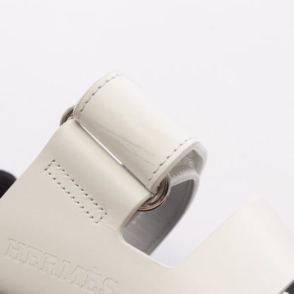 シプレ サンダル レザー ホワイト エルメス シューズ HERMES