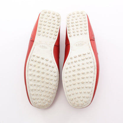 TOD'S for Ferrari ゴンミーニ ドライビングシューズ レザー レッド ホワイト トッズ シューズ TOD'S