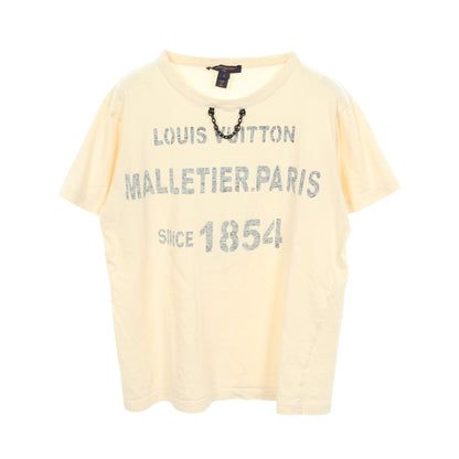 ステンシルエフェクト シグネチャー 半袖Tシャツ コットン アイボリー ルイヴィトン