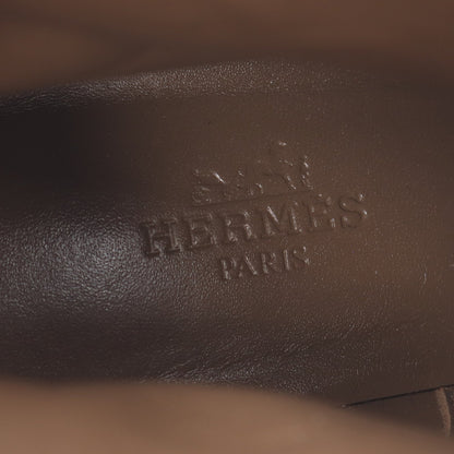ケリー フレンチ 50 ショート ブーツ スエード ベージュ エルメス シューズ HERMES