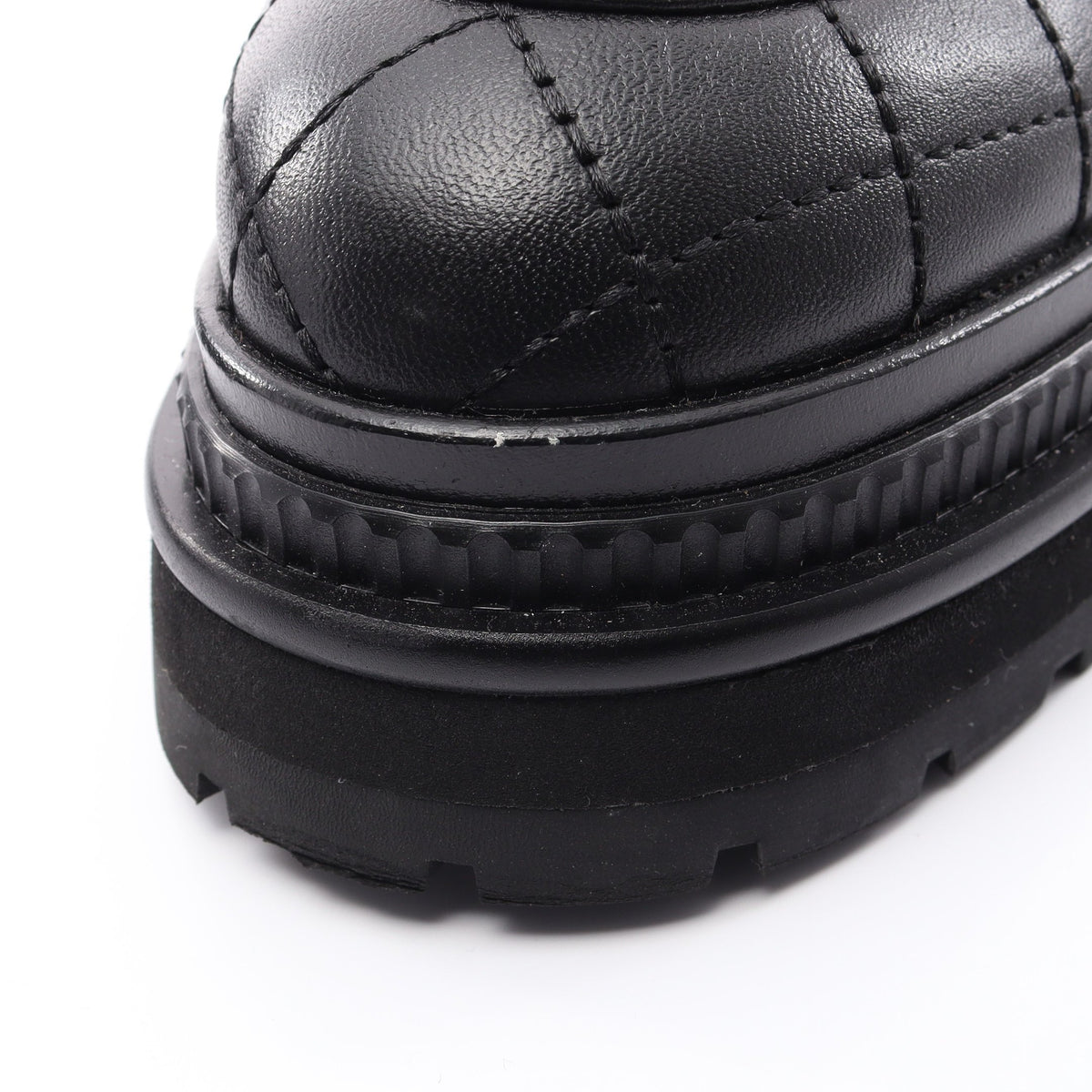 ココマーク マトラッセ ローファー レザー ブラック シャネル シューズ CHANEL
