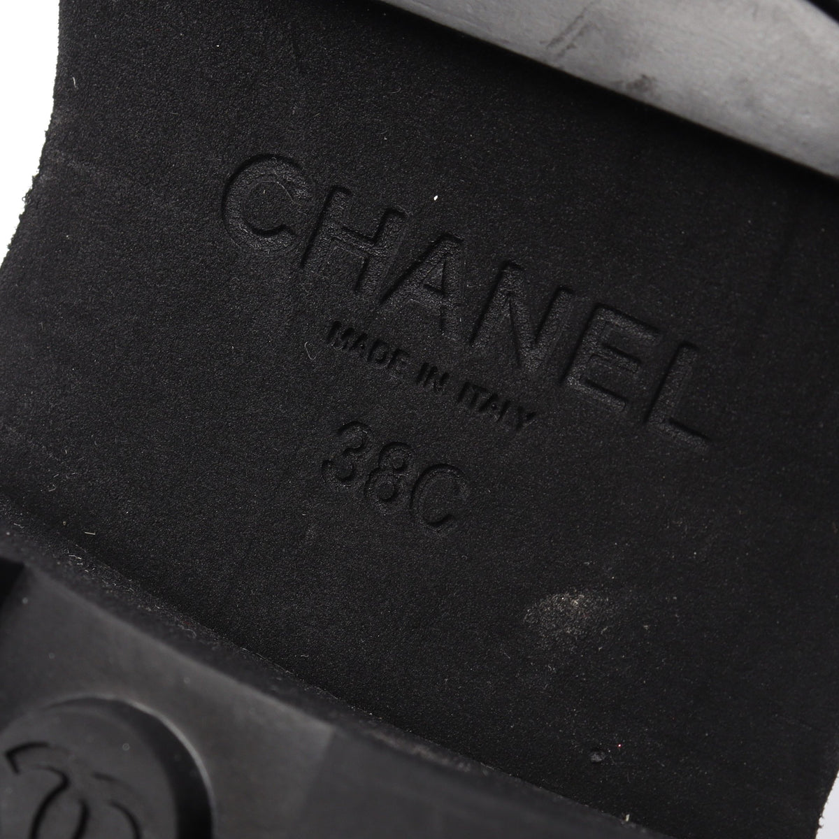 ココマーク マトラッセ ローファー レザー ブラック シャネル シューズ CHANEL