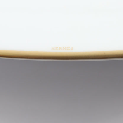 オーバルプラッター パシフォリア GM 食器 ポーセリン ホワイト グリーン エルメス 財布・小物 HERMES