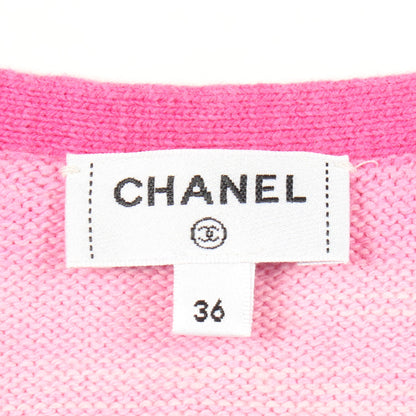 ココマーク ニット タンクトップ コットン カシミヤ ピンク シャネル