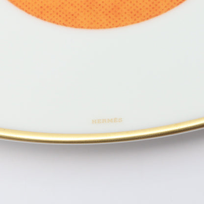 デザートプレート カオルミ 食器 ポーセリン ホワイト オレンジ エルメス 財布・小物 HERMES