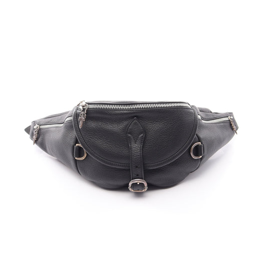 SNAT PACK ラージ ボディバッグ レザー ブラック クロムハーツ バッグ Chrome Hearts