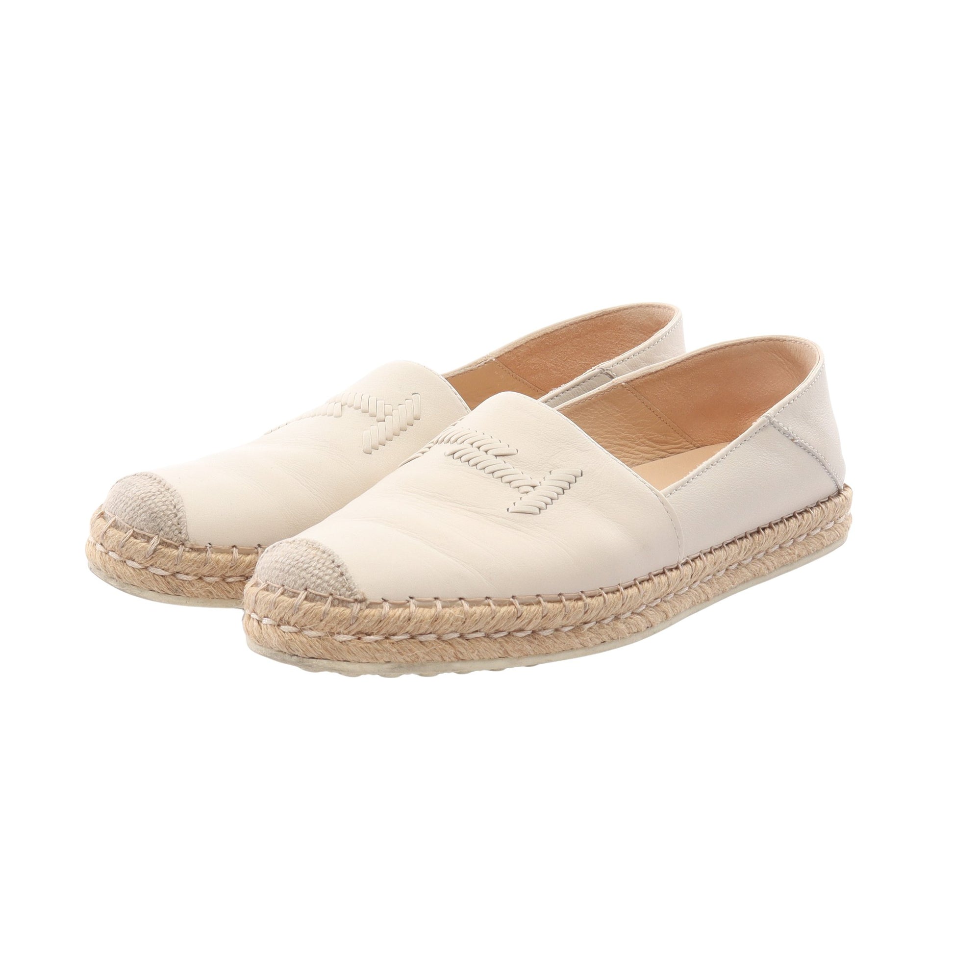 エスパドリーユ スリッポン レザー アイボリー トッズ シューズ TOD'S