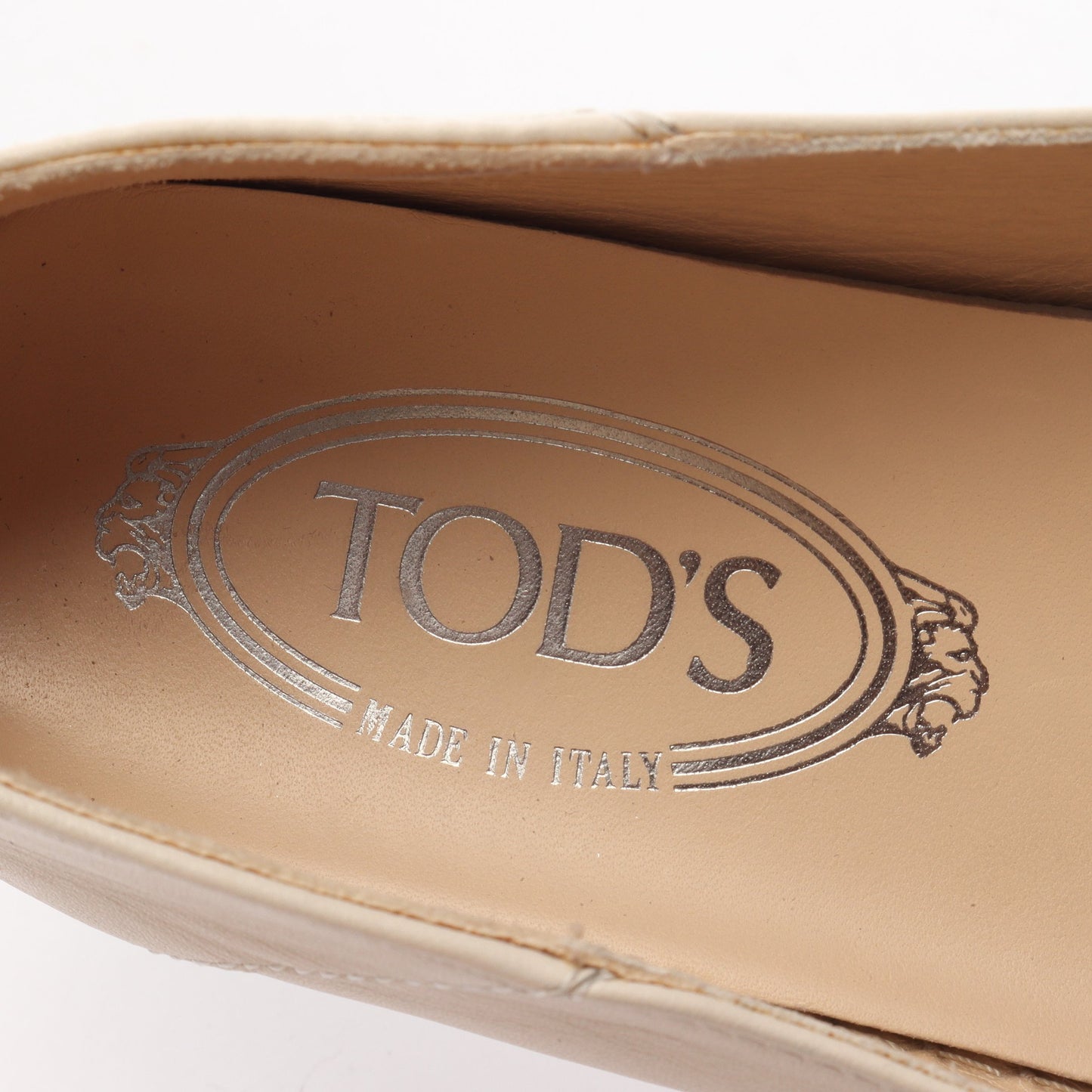 エスパドリーユ スリッポン レザー アイボリー トッズ シューズ TOD'S
