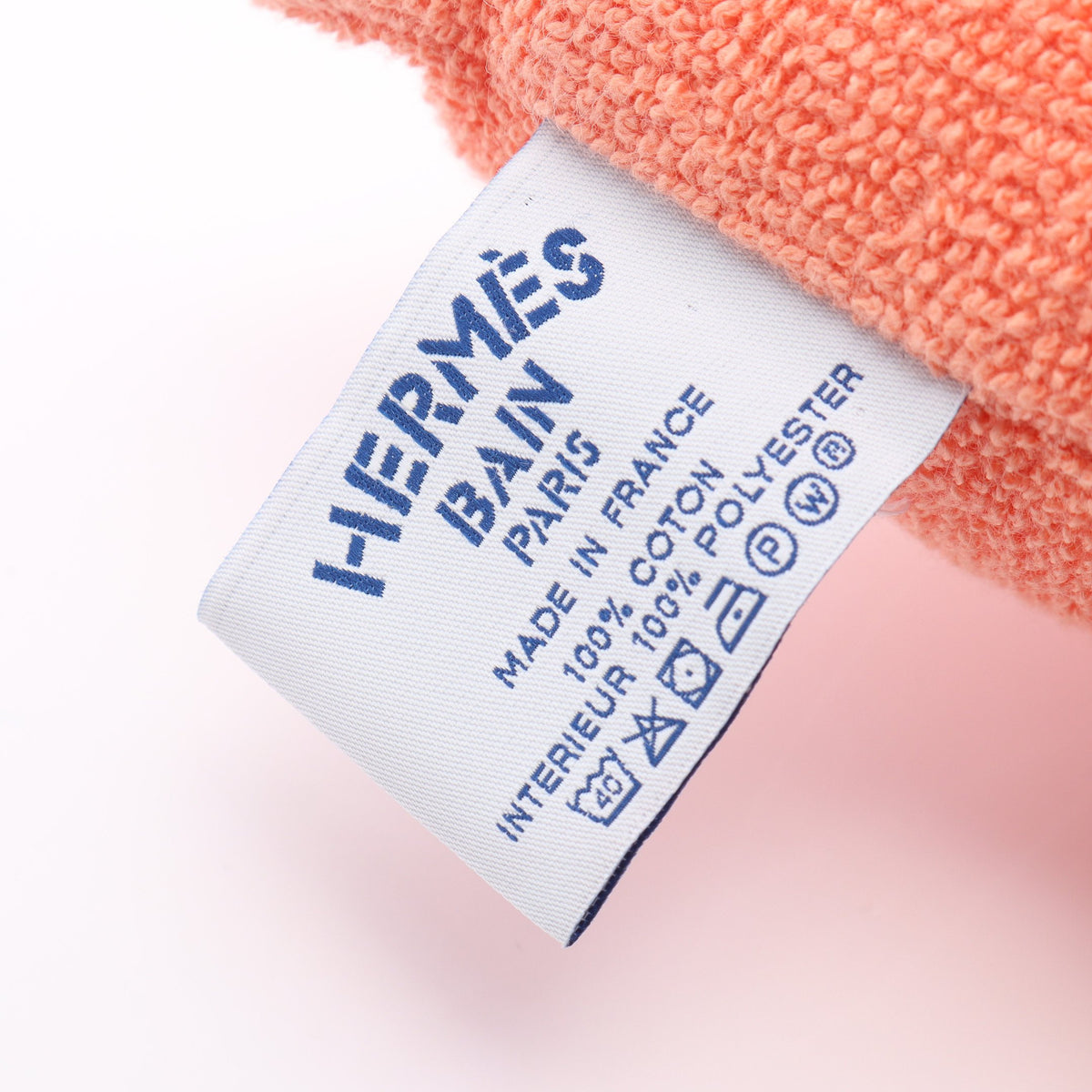 ヨッティング ビーチクッション インテリア コットン コーラルオレンジ エルメス 財布・小物 HERMES
