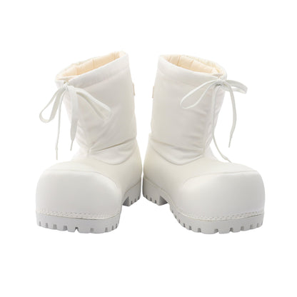 ALASKA ショート ブーツ ナイロン ホワイト バレンシアガ シューズ BALENCIAGA
